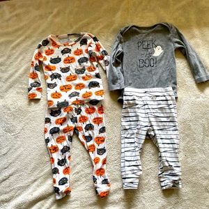 Bundle - Halloween baby pajamas / play set